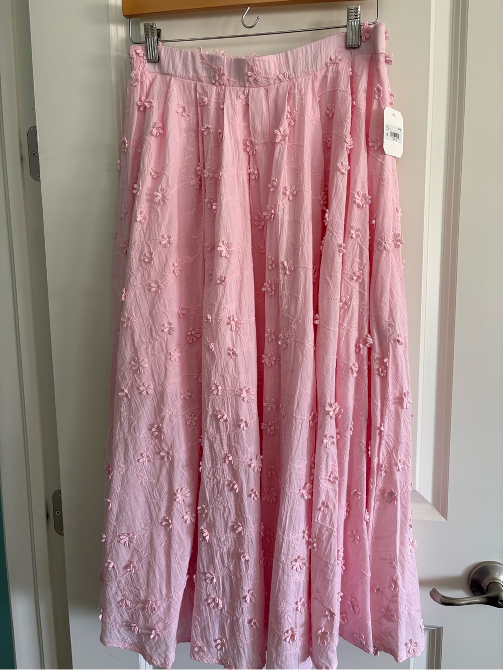 Pink Floral Embroidered Maxi - Altered State - NWR size L